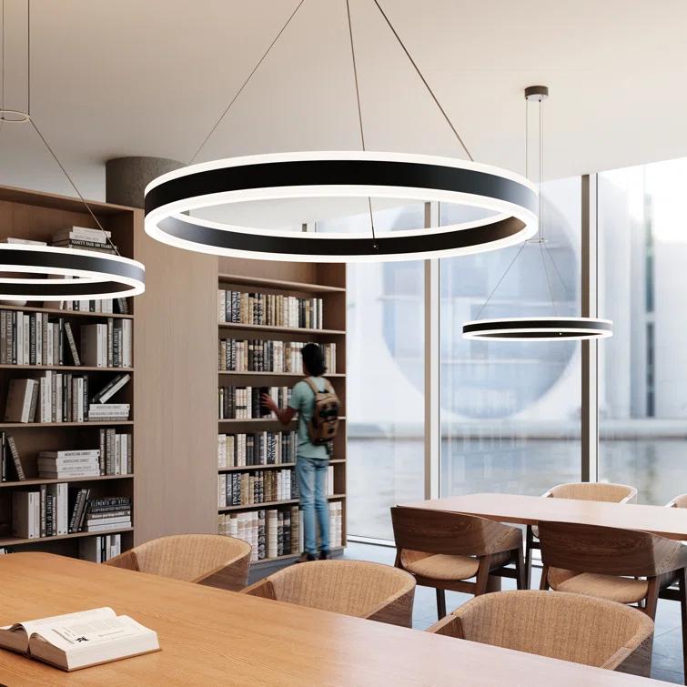 Double Corona 2 - Light Dimmable LED Wagon Wheel Chandelier