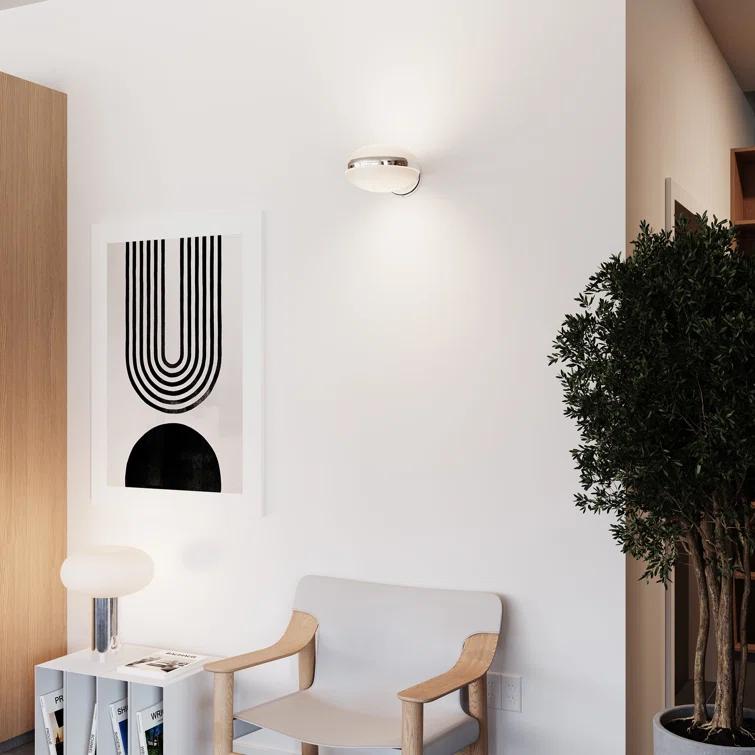 Pillow LED Armed Sconce