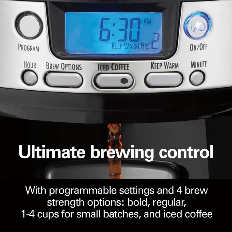Hamilton Beach® Stainless Steel 12 Cup Dispensing Coffee Maker