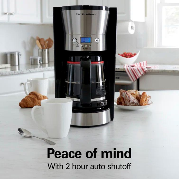 Hamilton Beach® Programmable Coffee Maker 12 Cup Capacity