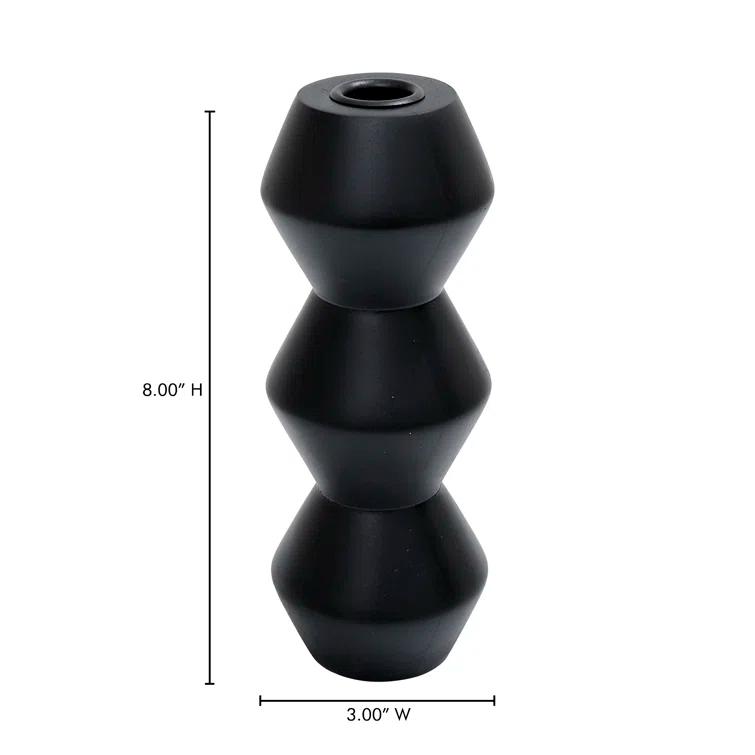 Mancha Candle Holder - Black/Large