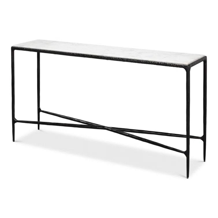 Sarreid Ltd Dakor 58'' Marble Top Console Table