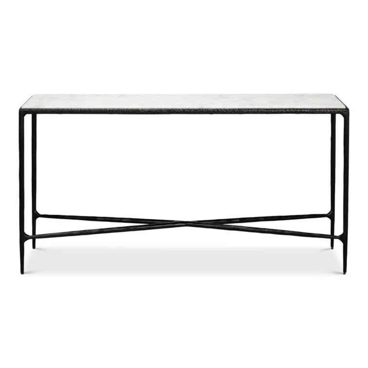 Sarreid Ltd Dakor 58'' Marble Top Console Table