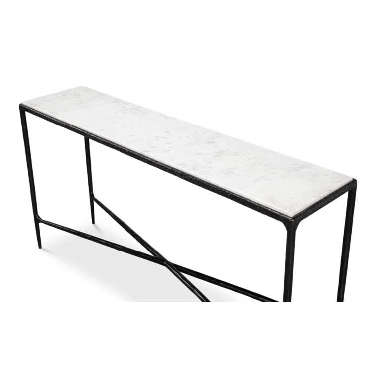 Sarreid Ltd Dakor 58'' Marble Top Console Table
