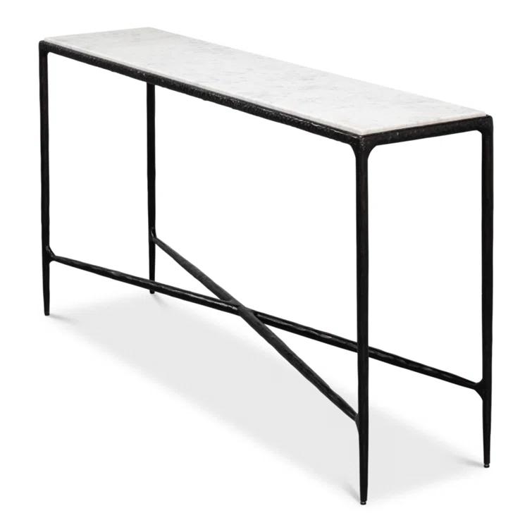 Sarreid Ltd Dakor 58'' Marble Top Console Table