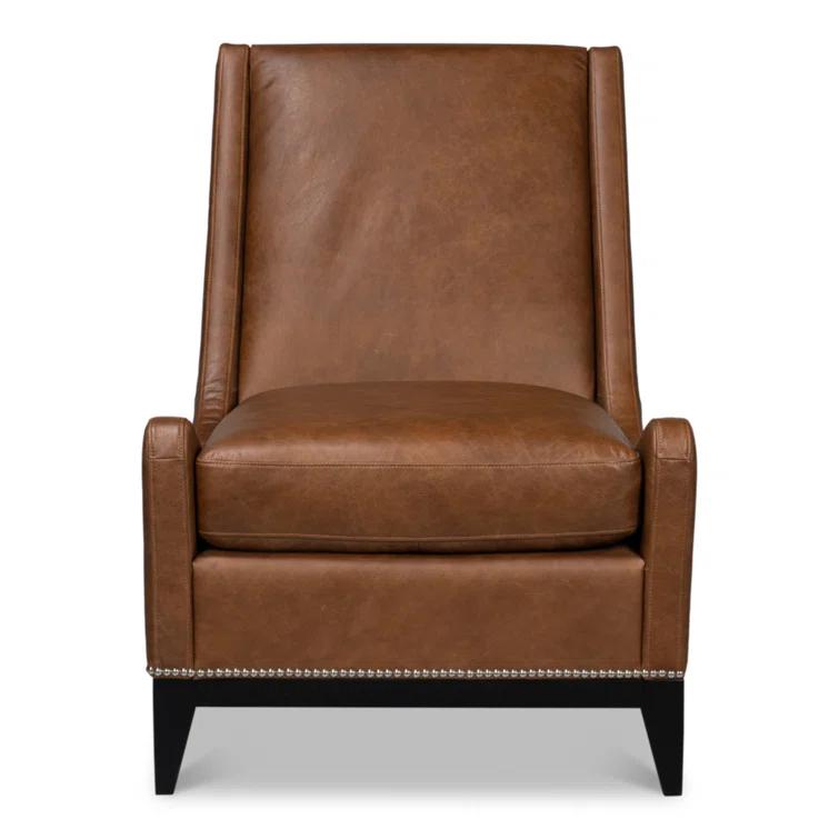 Sarreid Ltd Brandy Leather Armchair