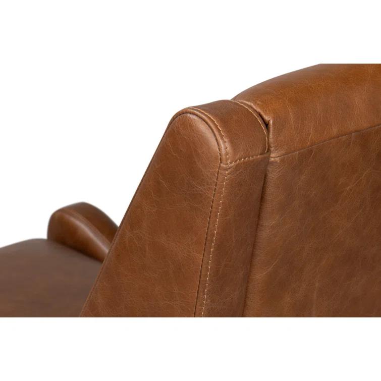 Sarreid Ltd Brandy Leather Armchair