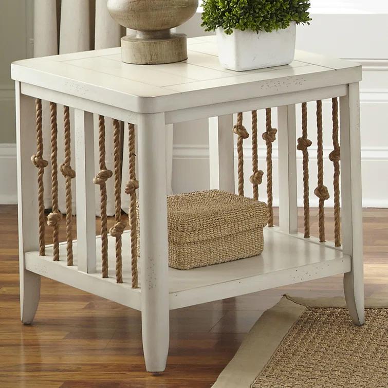 Dockside Solid Wood End Table