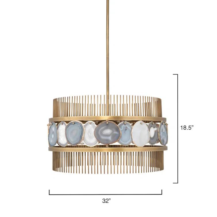8 - Light Dimmable Round/Oval Chandelier