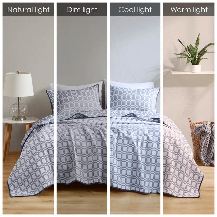 510 Design Harlow 3 Piece Reversible Matelasse Coverlet Set