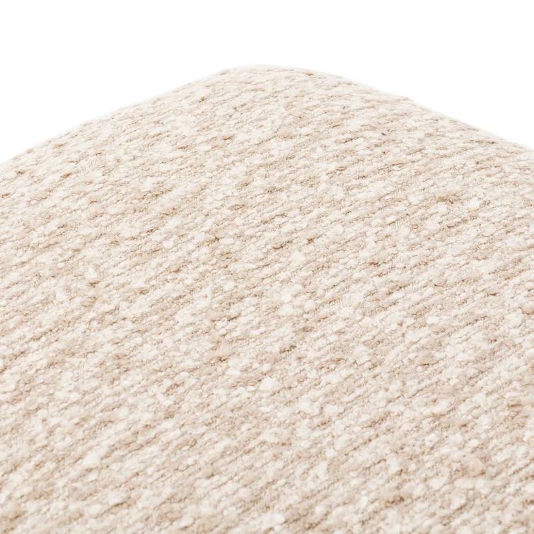 Genevieve Ottoman - Cream Sheepskin