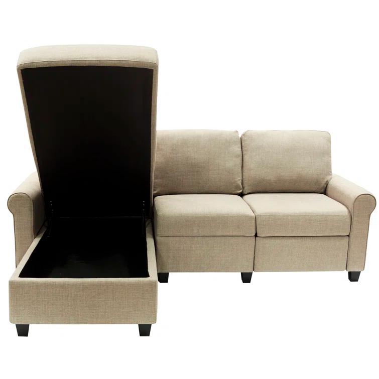 Serta Copenhagen Reclining Sectional Sofa with Storage Chaise