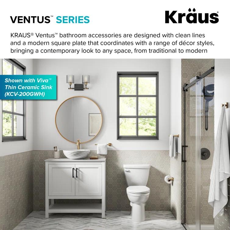 Ventus 25.38" Wall Mounted Towel Bar