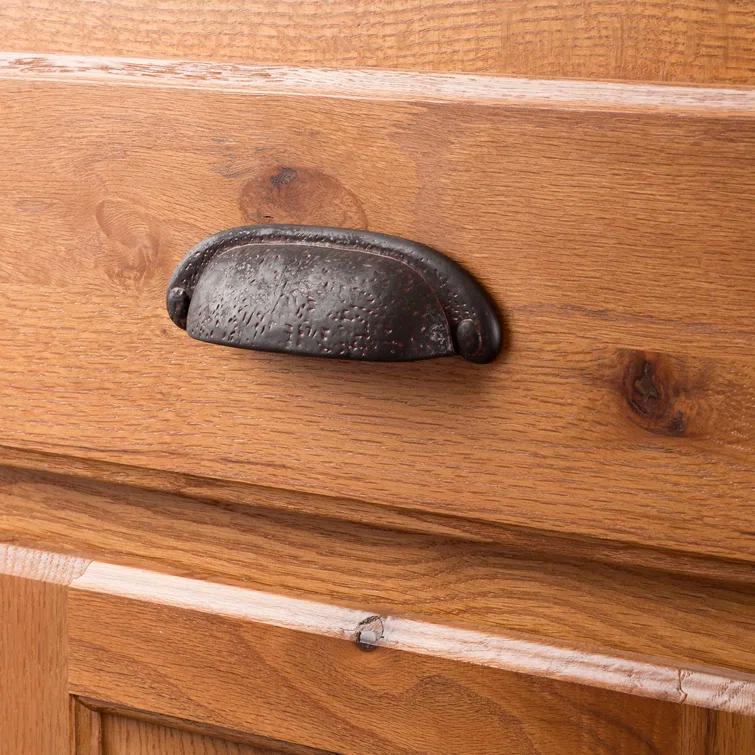 Refined Rustic Kitchen Cabinet Handles, Solid Core Drawer Pulls for Cabinet Doors, 3" & 3-3/4"(96mm)