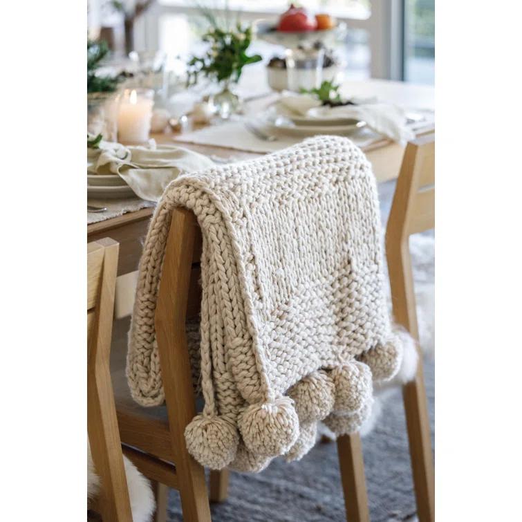 Oulu Throw by Pom Pom At Home - Natural