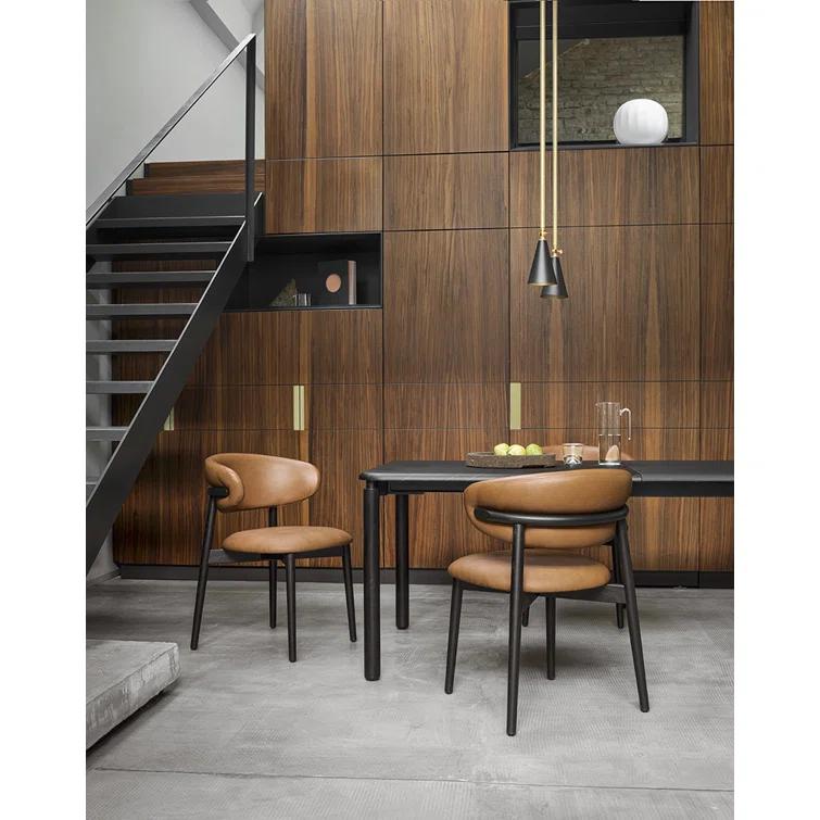 Oleandro Upholstered Chair with Metal Base