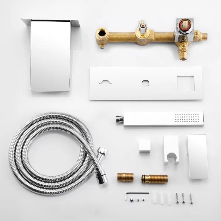 1 Handle Bathroom Waterfall Faucet with Diverter