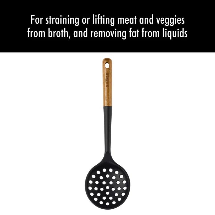 Staub 31 cm Silicone Skimming Ladle, Black