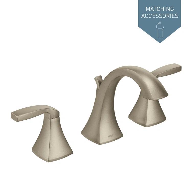 Moen Voss Two Handle 8 in. Widespread Bathroom Faucet Trim Kit, Valve Required