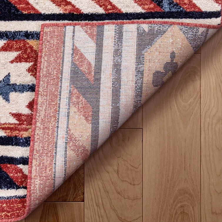 Well Woven Jamyn Lea Crimson Traditional Southwestern Tribal Red/Blue Rug