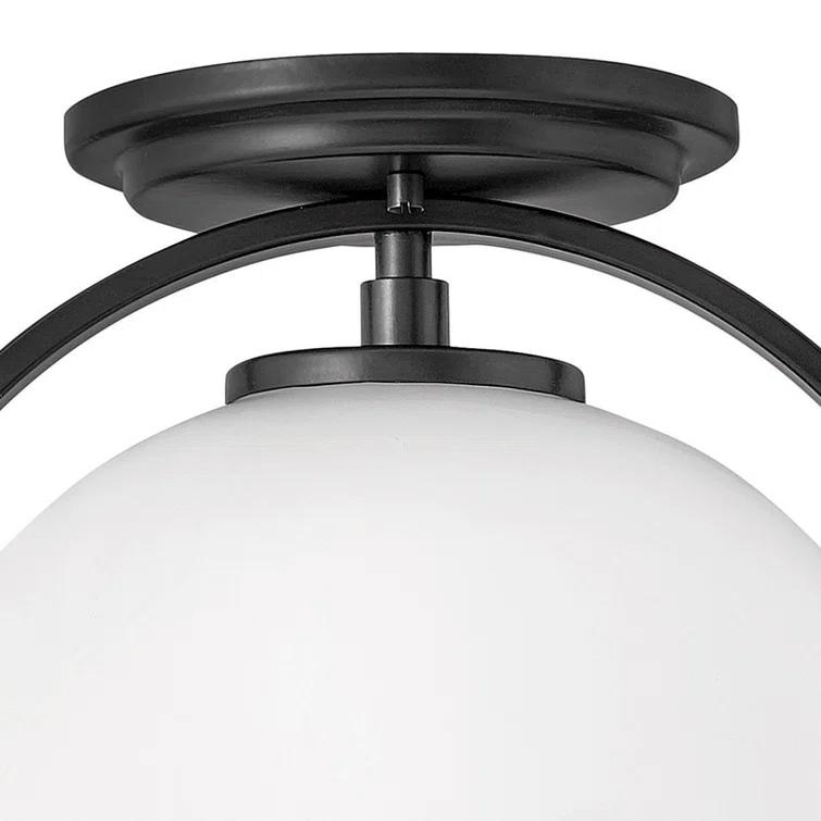 McCormick Hand Blown Glass Semi Flush Mount