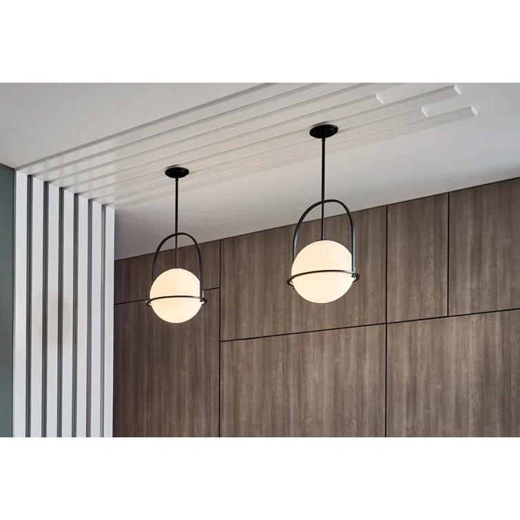 Arie Single Light Glass Dimmable Pendant
