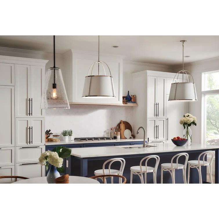 4895WS-Hinkley Lighting-Clarke - 4 Light Large Pendant in Traditional-Transitional Style - 24.5 Inches Wide by 25.25 Inches High-Warm Brass Finish