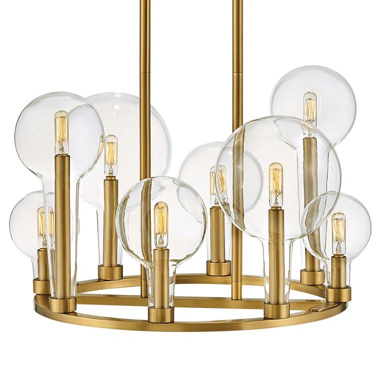Hennig Ring Chandelier - Brass / 24"Dia