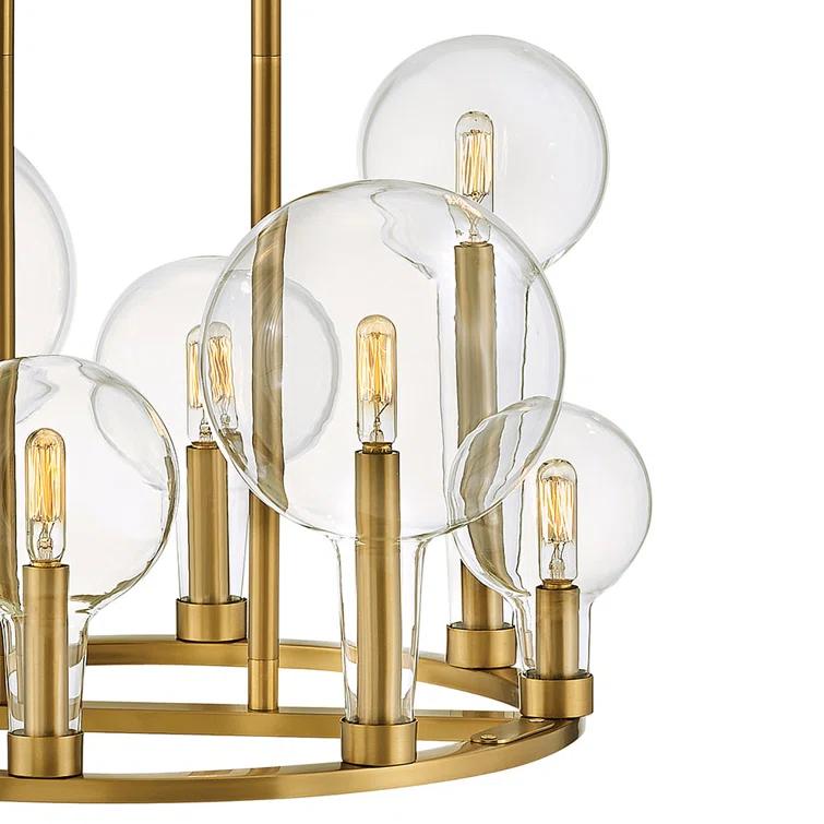 Hennig Ring Chandelier - Brass / 24"Dia