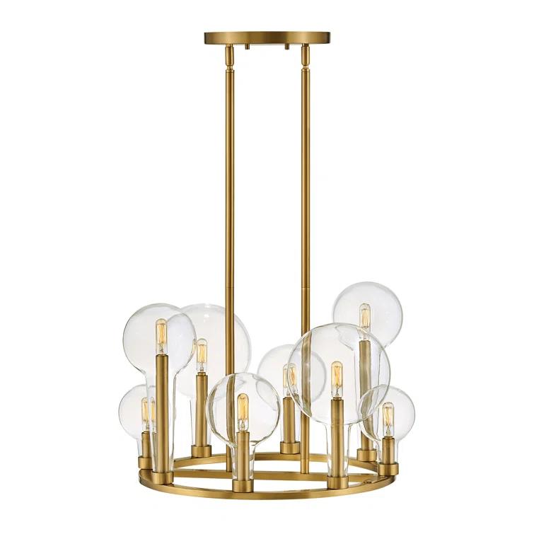 Hennig Ring Chandelier - Brass / 24"Dia
