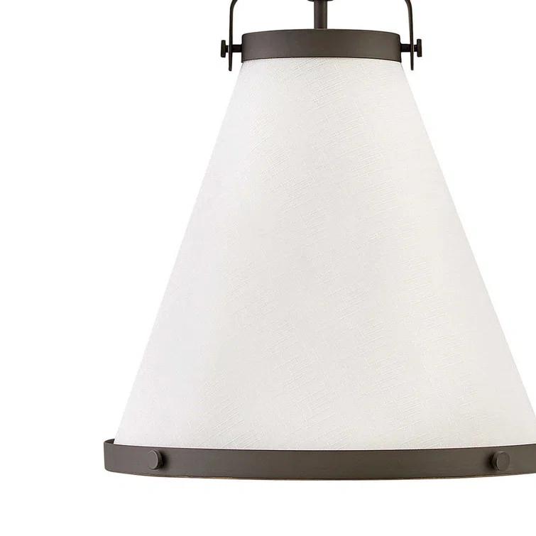 Coco Single Light Cotton / Cotton Blend Dimmable Pendant