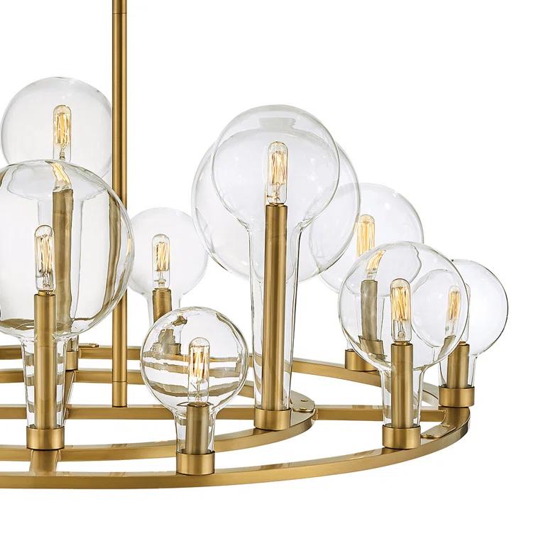 Hennig Ring Chandelier - Brass / 37.75"Dia