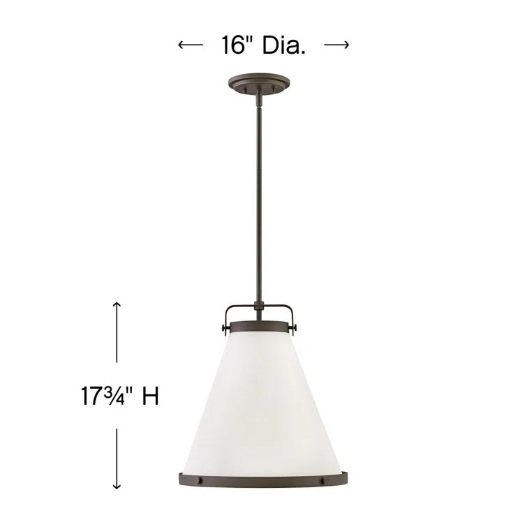 Coco Single Light Cotton / Cotton Blend Dimmable Pendant