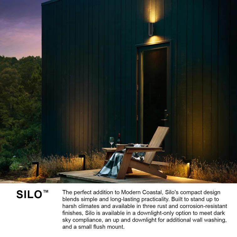 Silo 2 - Bulb 12" H Outdoor Armed Sconce