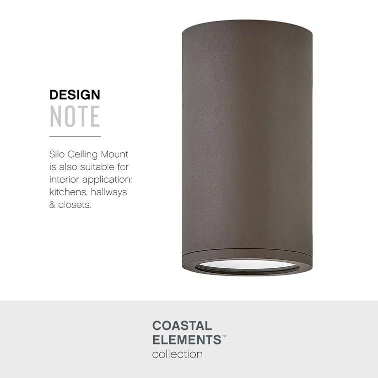 Silo 1 - Bulb 8" H Outdoor Armed Sconce