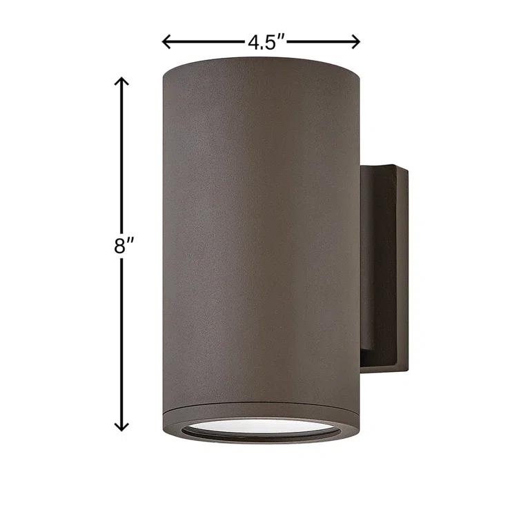 Silo 1 - Bulb 8" H Outdoor Armed Sconce