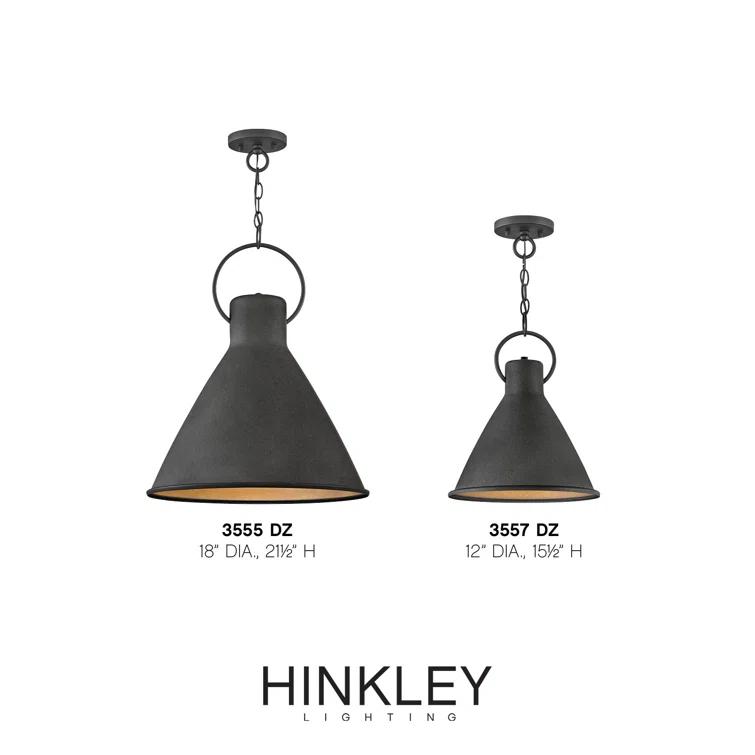 Whatley Pendant Light - Black / 18"Dia