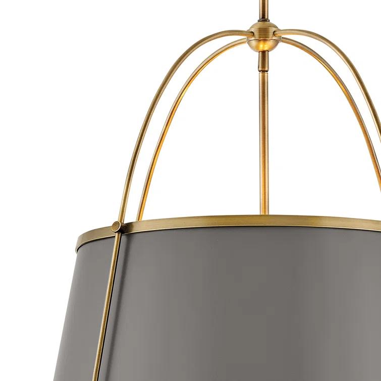 Moxie 4 Light Metal Dimmable Drum Chandelier