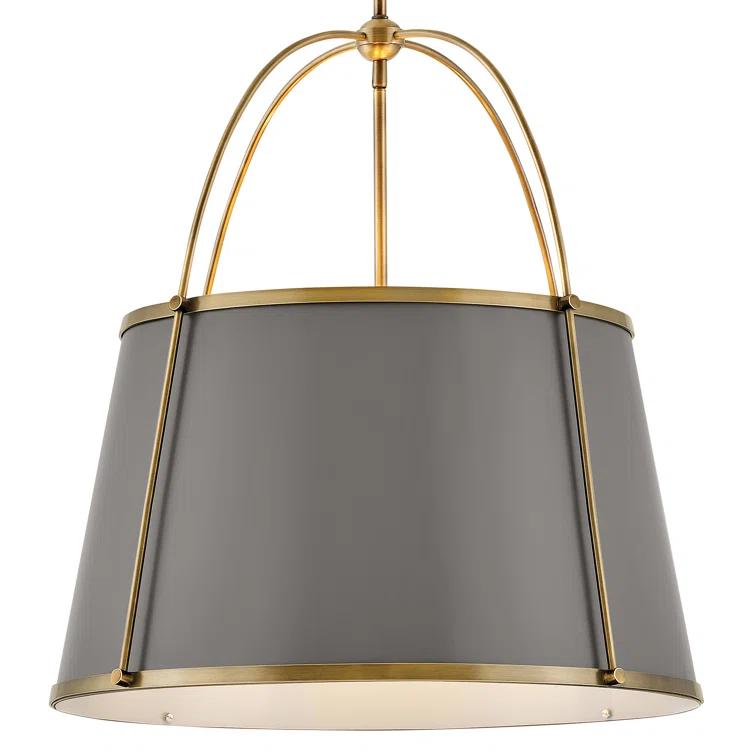 Moxie 4 Light Metal Dimmable Drum Chandelier