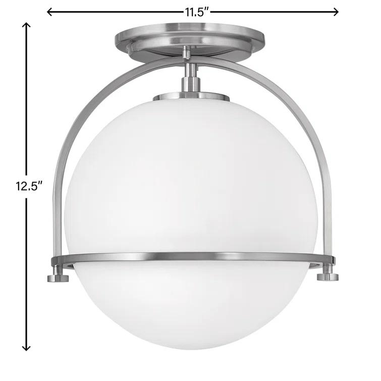 McCormick Hand Blown Glass Semi Flush Mount
