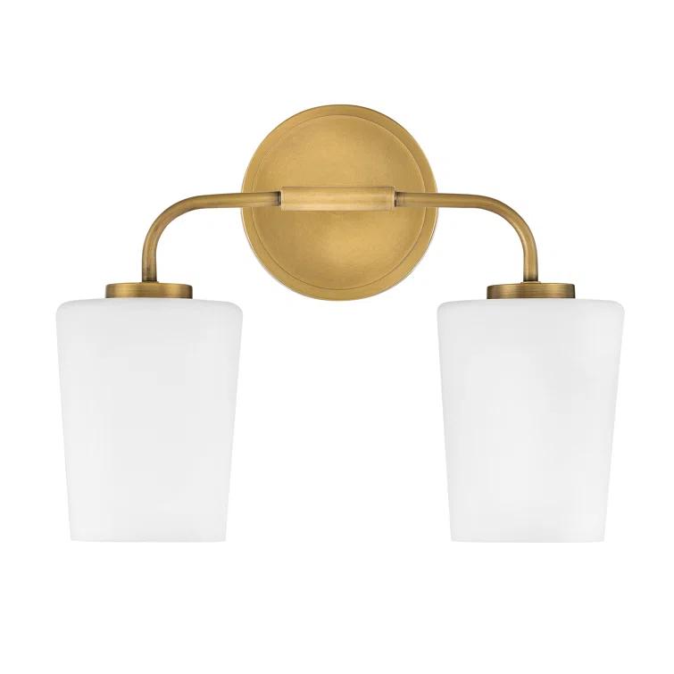 Fitz 2 Light Frosted Dimmable Vanity Light