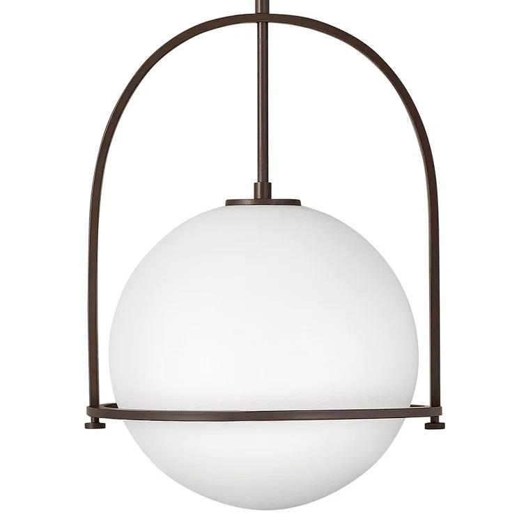 Arie Single Light Glass Dimmable Pendant