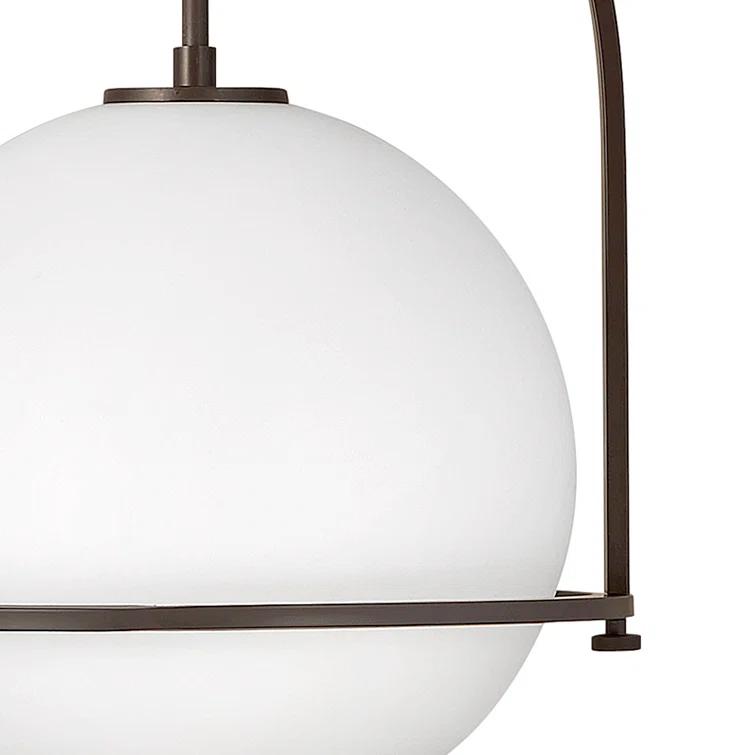 Arie Single Light Glass Dimmable Pendant