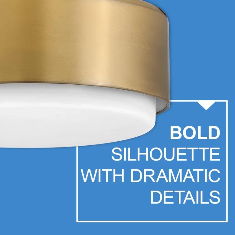 Fitzgerald 2 Light Glass Flush Mount