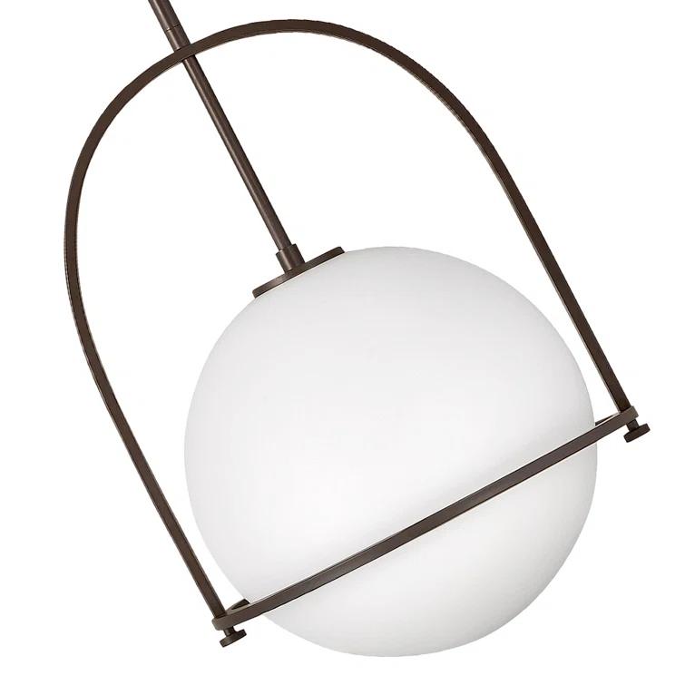 Arie Single Light Glass Dimmable Pendant