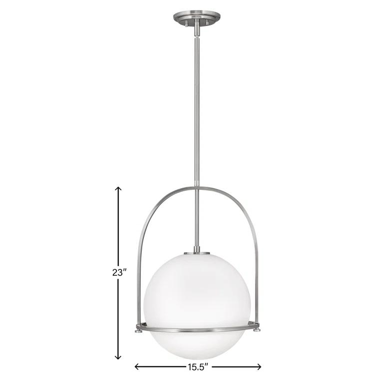Arie Single Light Glass Dimmable Pendant