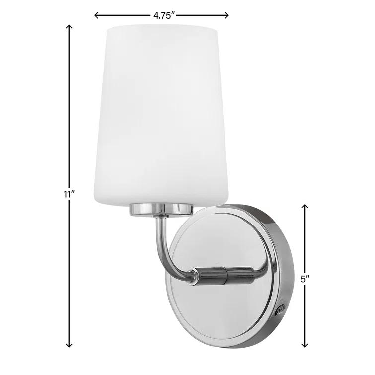 Fitz Single Frosted Dimmable Bath Sconce