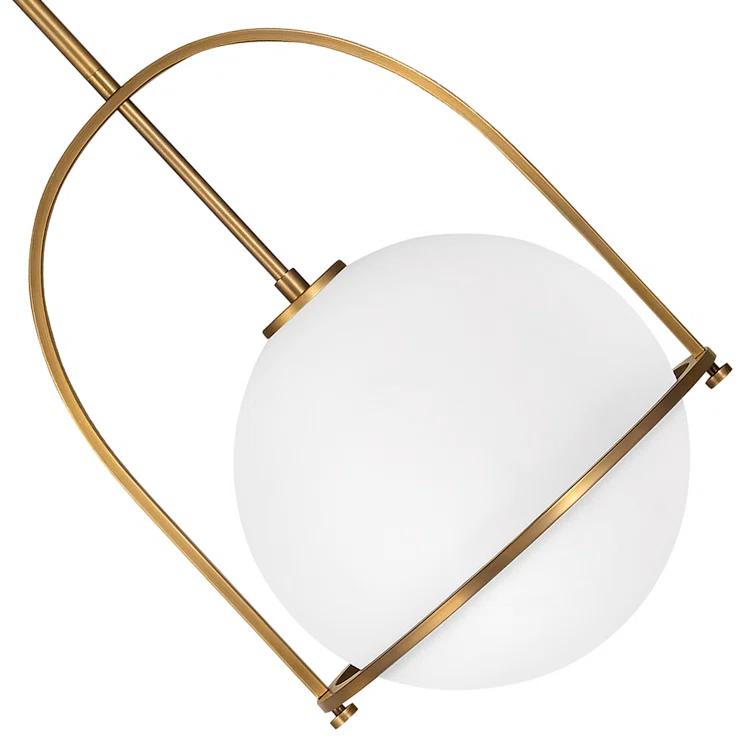 Arie Single Light Glass Dimmable Pendant