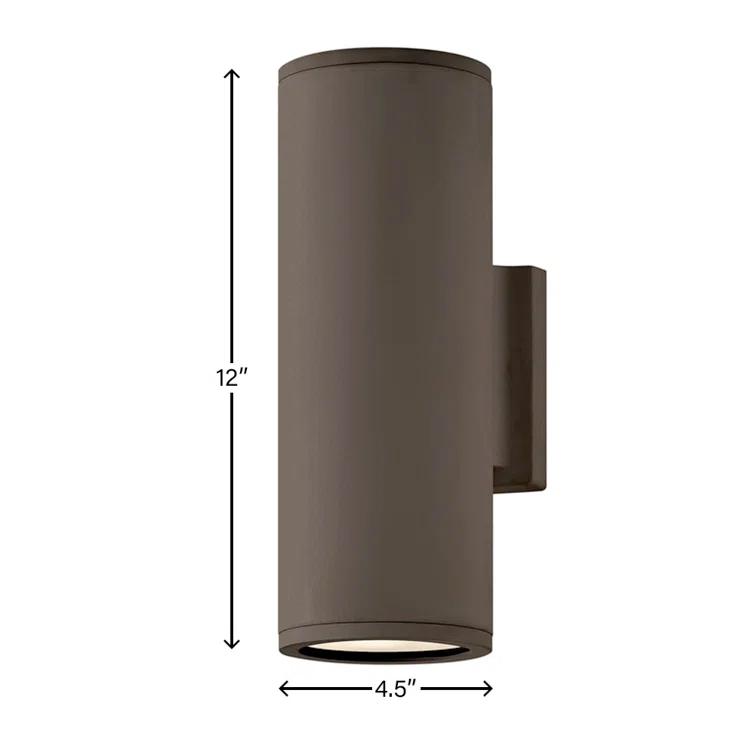 Silo 2 - Bulb 12" H Outdoor Armed Sconce