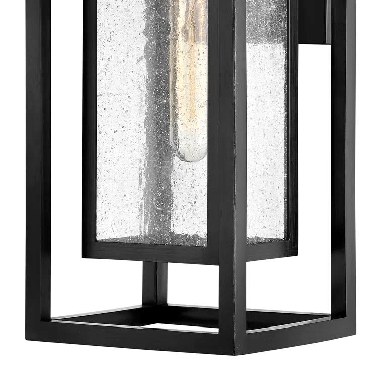 Republic Seeded Glass Outdoor Wall Mount Lantern